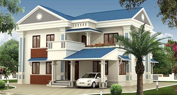 5 mẫu biệt thự 2 tầng mái thái ấn tượng, đáng xây nhất 2018